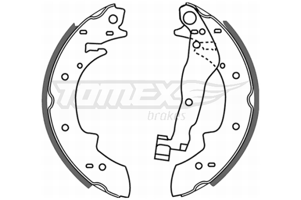 Sada brzdových čelistí TOMEX Brakes